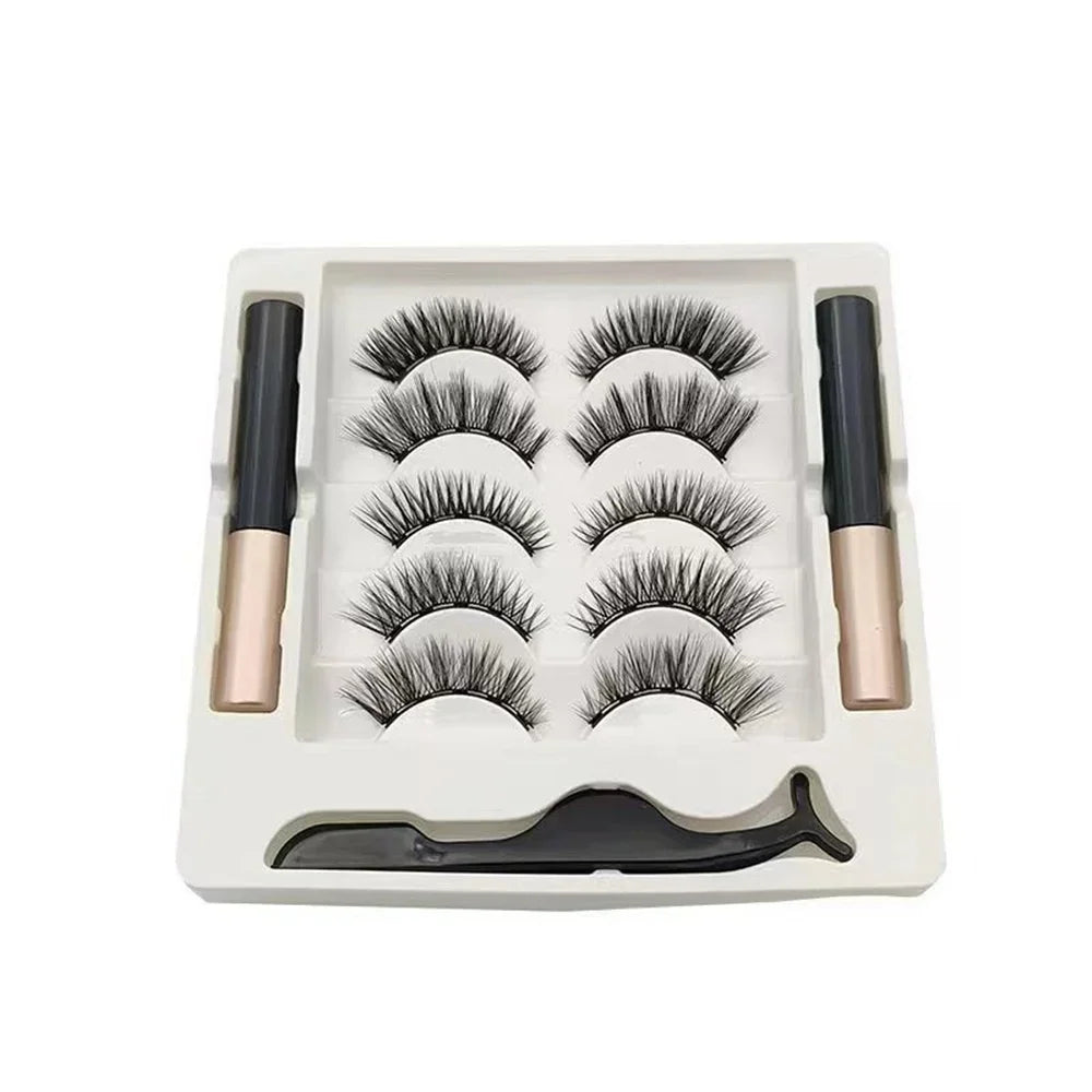 Magnetic lashes - 5-pack natural fluffy lashes