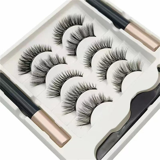Magnetic lashes - 5-pack natural fluffy lashes